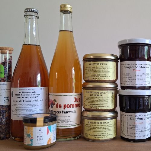 produits en vente à la boutique de la maison du parc naturel régional
