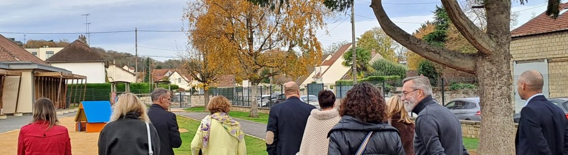inauguration cour d'école Georges Sand à Précy-sur-Oise
